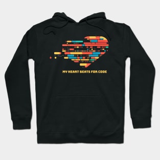 My heart beats for code - V1 Hoodie